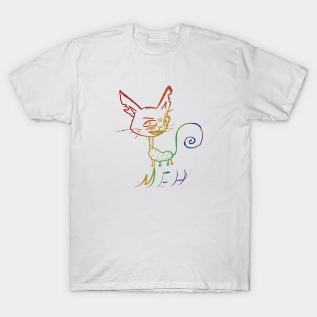 Funny Cat T-Shirt by Xatutik-Art